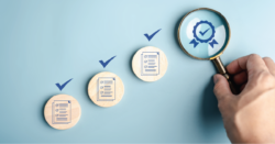 Illustration of three checklists leading to a final approval, representing the importance of an effective ACH approval policy for not-for-profit organizations.